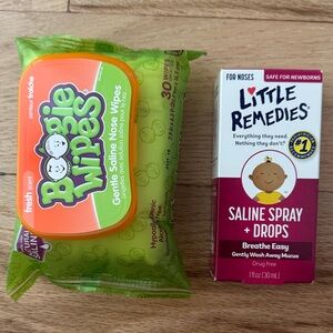 Boogie Wipes and Little Remedies Saline Spray Set